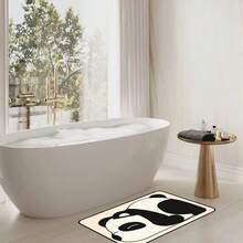 1块40cm * 60cm家庭地墊,廚房墊,浴室墊,入口門墊,熊貓圖案墊,可愛的熊貓趴在你的肚子上 - 彩色 - 查看 8