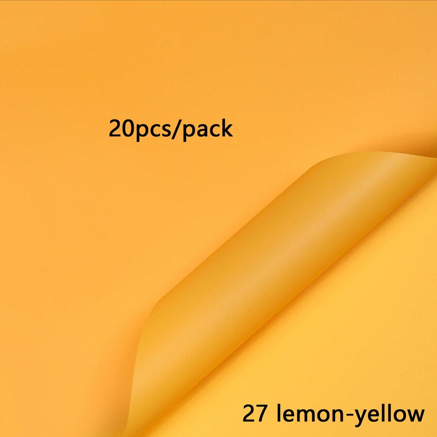 20-sheets-pack-solid-color-matte-bread-flower-wrapping-paper-thickened