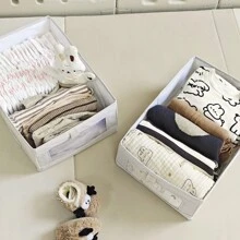 可折叠婴儿衣柜收纳盒；轻质可见窗口抽屉收纳盒；婴幼儿服装鞋类分类收纳篮爱心情人节