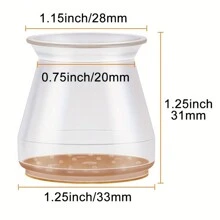 24 piezas Funda Universal para Silla y Mueble, Almohadilla Antideslizante y Silenciosa para Patas de Sillas con Fieltro para Reducción de Ruido