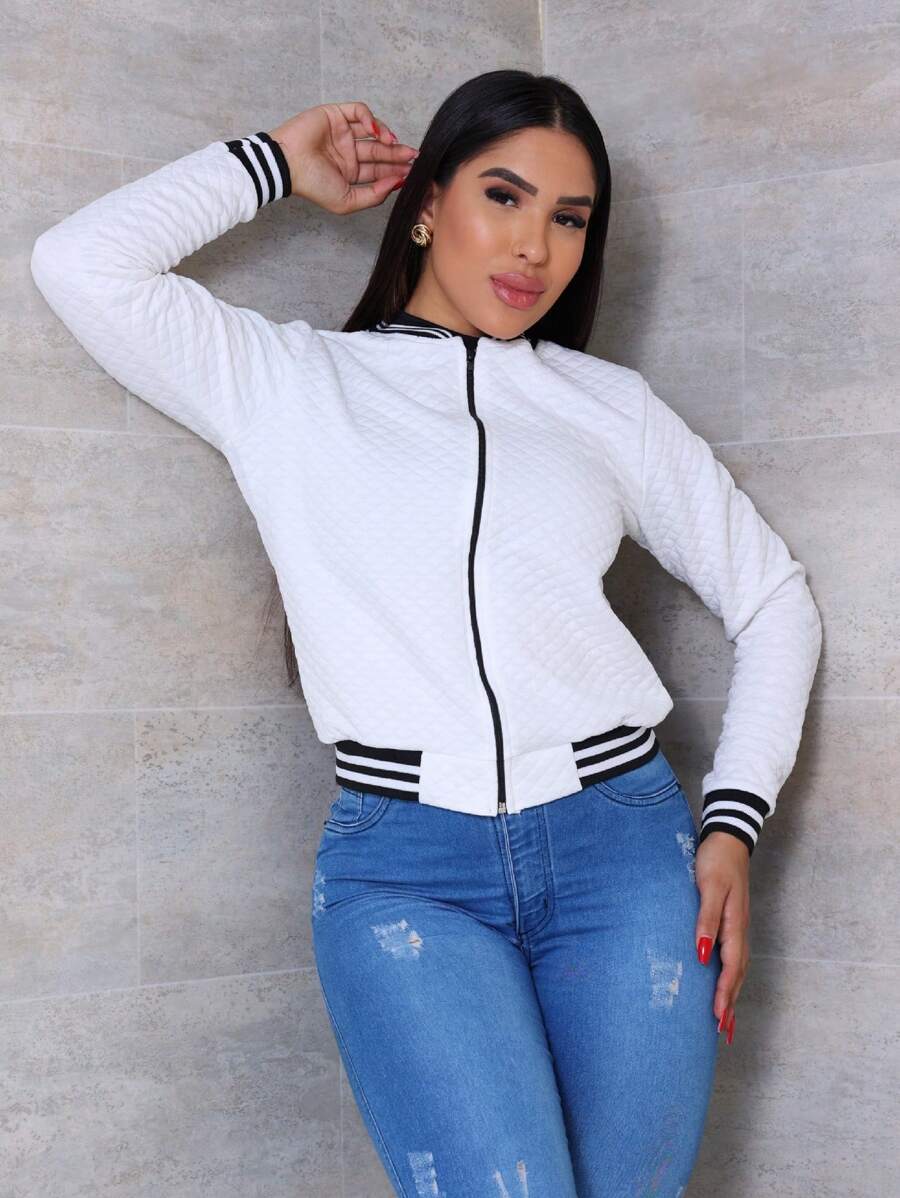 Women Jackets - 白色 - 查看 1