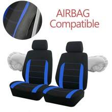 2件装前排汽车座椅套，兼容安全气囊，通用型汽车座椅垫，女士新款设计