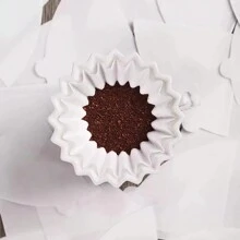 WICK AND HIS PETS Wood Fiber Elegance - 50pcs Cake Coffee Filters, Non-Odor, Fine Filtering - Elevate Your Coffee Experience Back To School
