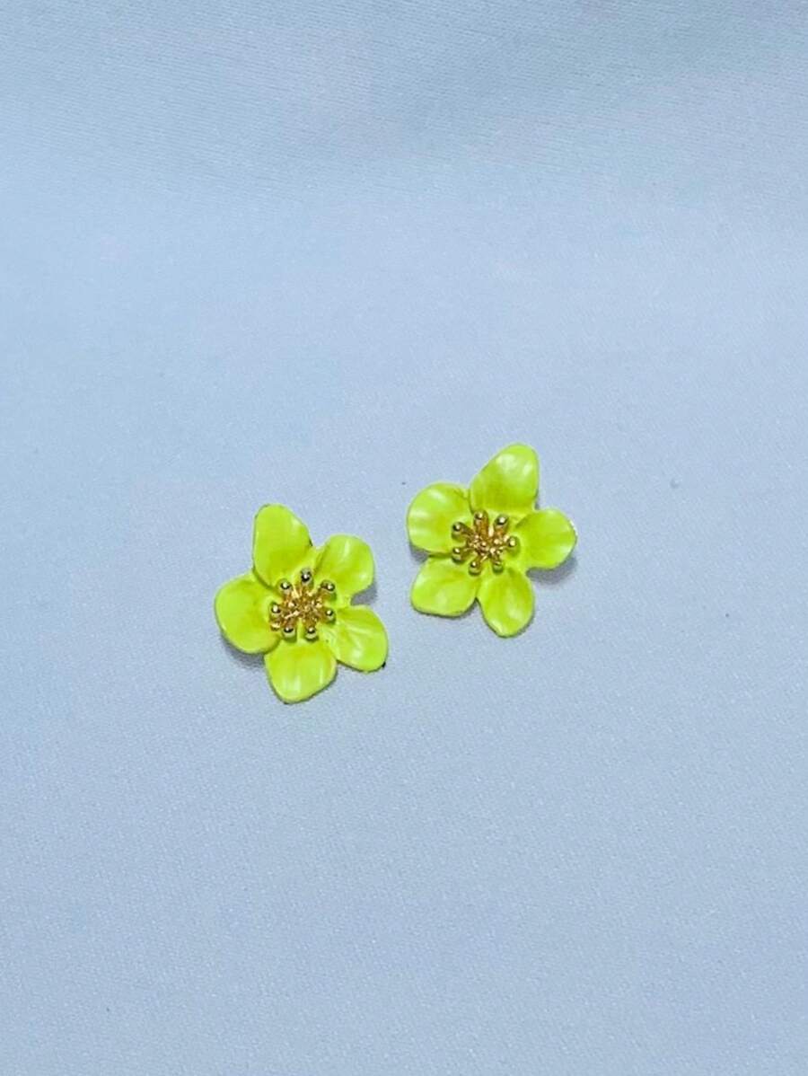 Stud Earrings - Màu huỳnh quang - Xem 1