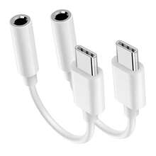 Usb C To 3.5mm Audio Aux Jack Adapter With Cable, Compatible With Iphone 15 Pro Max/15 Pro/15 Plus/15/Samsung S24/S23/S22/S21 Ultra Plus/Huawei Series - Black - View 1