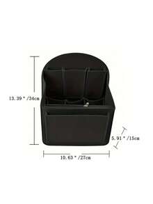 Functional Backpack Organizer Insert, Backpack Divided Storage, Felt Tote Organizer Detachable Compartments, Multi Pocket Insert Bag, Purse Insert, Backpack Liner Bag Vertical Storage Bag, Cosmetic Organizer Insert Bag, Foldable Divider For Rucksack, Diaper Bag & Shoulder Bag - Black - View 4