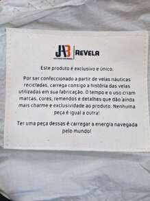Pochete Veleiro JAB Revela reciclada ShoulderBag Transversal - Branco - Visão 9