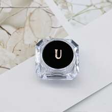 1pc/Tin Y2k Rose Gold Letter & Rhinestone Decor Teeth Grillz, Hip Hop Punk Style Dental Jewelry - Multicolor - View 17