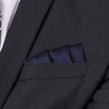 1 Pièce Mouchoir De Poche En Soie À Carreaux Pour Costume D'affaires Formel De Mariage Pour Homme