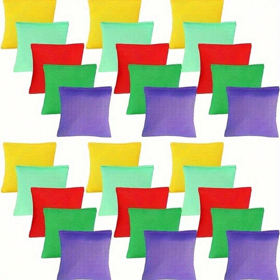 10 piezas, 5/7cm Minibolsas de frijol de colores, juego de bolsas de frijol de lona para lanzar, ideal para reuniones familiares en interiores y exteriores, juegos de lanzar sacos de arena para fiestas en el jardín y patio, juguetes de piscina adecuados para juegos de piscina, fiestas de piscina, juegos de adultos adecuados para Halloween/Navidad/Acción de Gracias