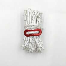 4m Long Tent Rope For Camping With Windproof Clothesline - White - View 1