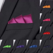 1 Pièce Mouchoir De Poche En Soie À Carreaux Pour Costume D'affaires Formel De Mariage Pour Homme