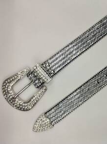 Women Belts - 銀色 - 查看 9