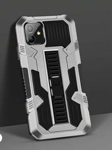 男士 iPhone 手机壳 1 件先锋战士盔甲设计防滑防摔防震商务挂绳支撑手机壳，适用于三星 Galaxy S21plus Note20uiter A13 Iphone11 12 13 14 15promax