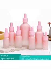 1 Pièce Bouteille D'huile Essentielle Rose Dégradée De 5ml/10ml/15ml/20ml/30ml/50ml/100ml, Conteneur Portable De Maquillage Rechargeable Avec Compte-gouttes