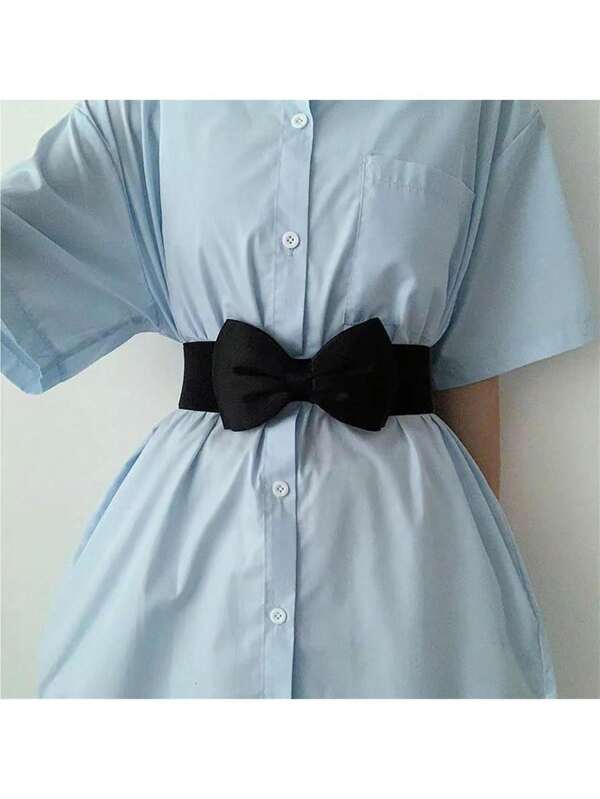 1 pièce Ceinture papillon élastique pour femmes, sangle décorative de mode pour manteau, robe, ceinture large pour femme, corset mince, Halloween, été, école, automne, Halloween