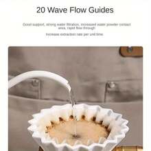 WICK AND HIS PETS Wood Fiber Elegance - 50pcs Cake Coffee Filters, Non-Odor, Fine Filtering - Elevate Your Coffee Experience Back To School
