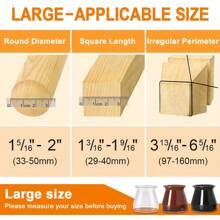 24 piezas Funda Universal para Silla y Mueble, Almohadilla Antideslizante y Silenciosa para Patas de Sillas con Fieltro para Reducción de Ruido