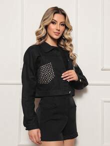 Women Jackets - màu đen - Xem 3