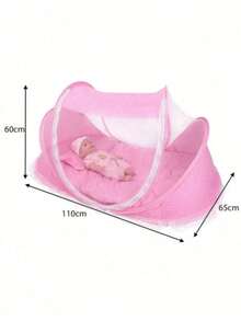 Mosquitero Cuna Moises Corral Colchon Plegable Portatil Bebe - Azul - Ver 8