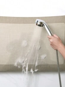 技术天鹅绒纯色简约风格 TPR 防滑底部吸水易清洁水槽浴缸浴室地毯 - 1 件家居浴室装饰地毯户外地毯门垫秋季装饰浴室配件返校入口装饰 - 卡其色 - 查看 7