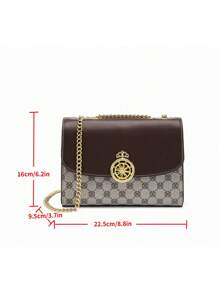 CORALDAISY Retro Flap Shoulder Bag, Suitable For Daily Outfit - Multicolor - View 5