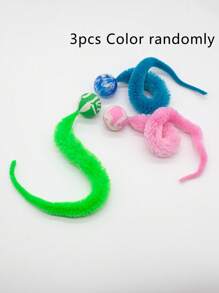 Elastic Ball Caterpillar Shaped Cat Toy For Self-Entertainment