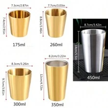 A Stainless Steel Double-Insulated Anti-Scalding And Durable Water Cup, Simple Design, Practical And Stylish, Multiple Capacity Options, Suitable For Use In Family And Self-Service Restaurants, Can Be Used As Cold Drink Cup, Water Cup, Milk Tea Cup Or Coffee Cup, Etc.