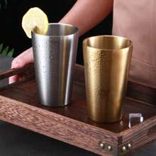 A Stainless Steel Double-Insulated Anti-Scalding And Durable Water Cup, Simple Design, Practical And Stylish, Multiple Capacity Options, Suitable For Use In Family And Self-Service Restaurants, Can Be Used As Cold Drink Cup, Water Cup, Milk Tea Cup Or Coffee Cup, Etc.
