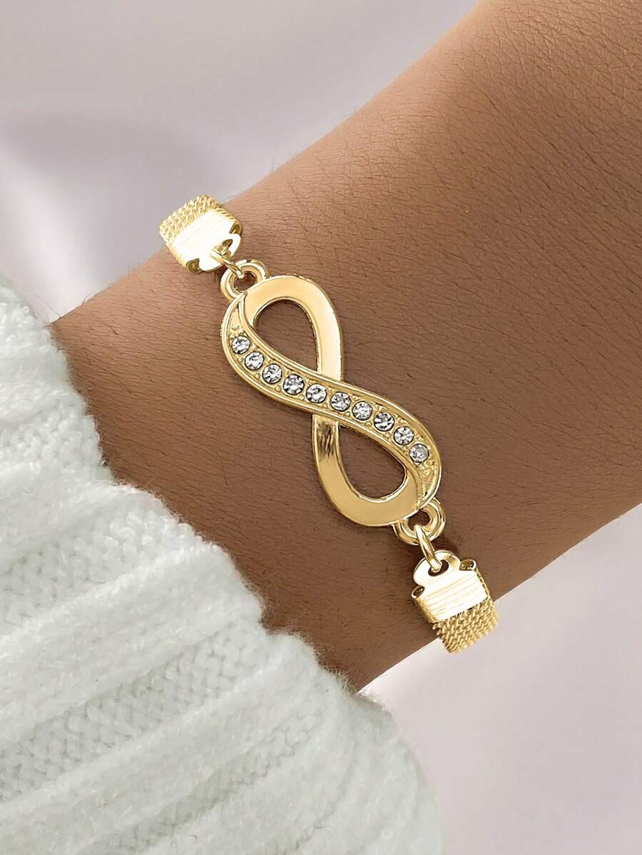 1 szt. Bransoletka damska ośmiokątna