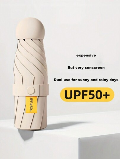 Mini Popularny Wielokolorowy Składany Przenośny Mini Kieszonkowy Parasol Wielofunkcyjny Składany Parasol z Ochroną UV Przenośny Parasol z Ochroną Przeciwsłoneczną UPF50+ Do Codziennego Na Przygodę Na Świeżym Powietrzu Podróż Sport Plaża Piknik Kemping Do Szkoły, Biura, Gospodarstwa Domowego, Podróży