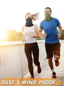 Sun Protective Anti UV  4 Pieces Summer Neck Gaiter Bandana Face Scarf Mask Sun Protection Thin Breathable Neck Gaiter For Men Women Cycling Running Ski Mask - Multicolor - View 3