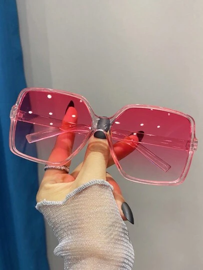 1pc/3pcs European & American Style Fashion Square Large Frame Driving/Casual Fashion Glasses For Summer Beach Vacation,Outdoor,Travel