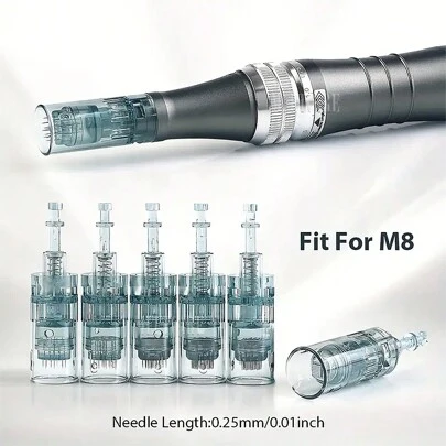 Ultima M8 ตลับเปลี่ยนปากกาไมโครนีดเดิล, ใช้ได้กับลูกกลิ้งไมโครนีดเดิล Dr. Pen Beauty, เครื่องมือดูแลผิวที่บ้านสำหรับทั้งชายและหญิง
