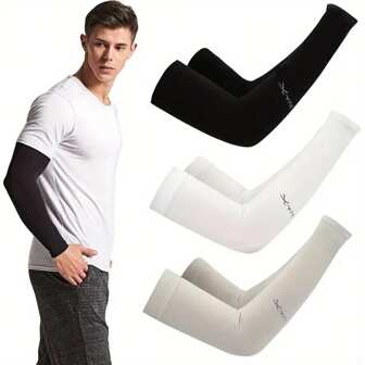 3 Pairs Cooling Arm Sleeves For Men And Women -UV Sun Protection For Golf Cycling, Running, And Driving - Stay Cool And Protected All Day