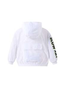 Annil Boys' Sun Protection Clothing, UV Resistant Jacket, Summer Style Student Jacket - White - View 2