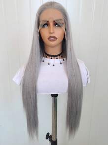 30英寸女士合成长直发假发 中分假发 自然造型 角色扮演假发 长发假发