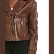 Walter Baker Sammy Leather Jacket - 棕色 - 查看 3