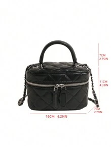 Embroidery Chain Strap Ladies' Handbag Crossbody Bag
