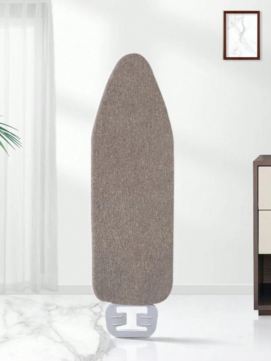 1件亚麻质感纯色熨衣板套，可作收纳袋、整理袋、储物袋、厨房装饰、家居用品、母亲节礼物、卧室装饰、花园装饰、夏季用品、海滩用品、旅行必备品、房间装饰、软萌玩具、毕业季礼物 - 咖啡棕 - 查看 1