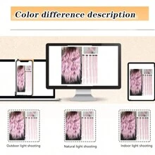 5Pcs Colored Mix Tinsel Clip In Hair Extensions, Multi-Colors Party Highlights Clip In Synthetic Straight Hairpiece For Women Girls