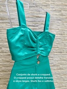 Women Two-Piece Outfits - màu xanh lá - Xem 2