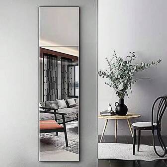 4片装 30厘米镜面墙贴 自粘全身镜 适用于卧室、宿舍、更衣室 价格实惠 圣诞礼物 化妆 化妆工具 便宜好物 礼物 女士礼物 圣诞礼物