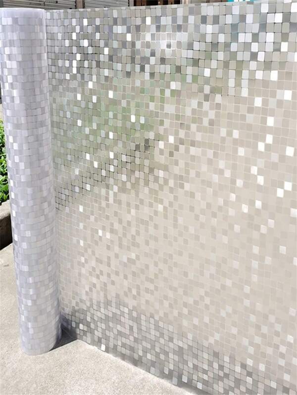Static Cling Non-Adhesive Window Privacy Film Heat Control UV Blocking Frosted Stained Glass Stickers No Glue Reusable Window Vinyl Coverings