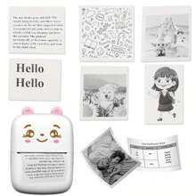 A8c Mini Impresora De Bolsillo, Impresora Térmica De Bolsillo Inteligente Sin Tinta, Impresora De Etiquetas Portátil, Adecuada Para Diario / Álbum De Recortes Diy / Viajes / Nota / Lista De Control / Etiqueta / Memo, Impresora De Recibos Para Niños Compatible Con Ios Y Android - Polvo para mini impresora A8C - Ver 3