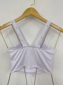 Women Tops - 白色 - 查看 4