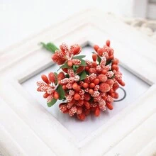 12 件人造星形流苏花束，带叶子、珠子、雄蕊、花芯和花环，适用于婚礼装饰和礼品配件、情人节、礼物 - 彩色 - 查看 10