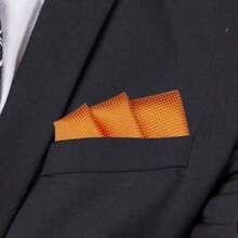 1 Pièce Mouchoir De Poche En Soie À Carreaux Pour Costume D'affaires Formel De Mariage Pour Homme
