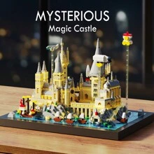 Magic Castle Building Blocks Set With 2724 Pieces, Classic Toy Magic Castle Architecture Model Kit Suitable For Building A Personal Magic Castle Theme Park By Brick Enthusiasts, As Home Decorations/Gifts - Multicolor - View 2