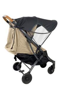 Universal Baby Stroller Sun Shade Canopy Anti-Uv Full-Cover Mosquito Net Pram Tent Cloth Sunproof - Black - View 4